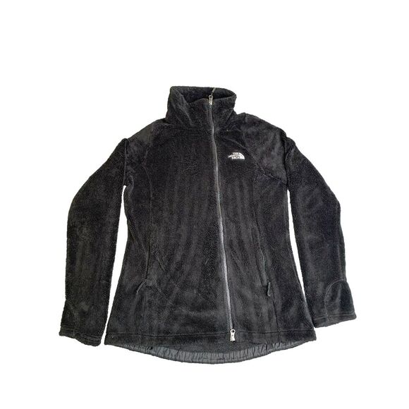 The North Face Jacket Womens Small Black Sherpa Fleece Full Zip Mock Neck Ladies - Picture 1 of 8